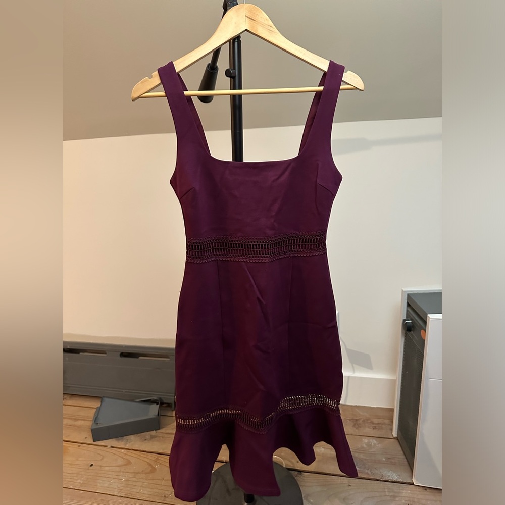 Lulu's Deep Purple Midi Dress